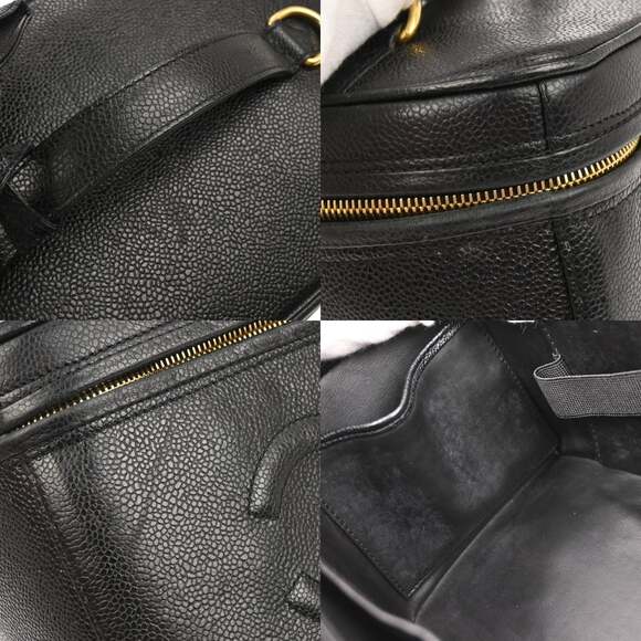 Chanel Caviar Vintage Timeless Vanity Case Black